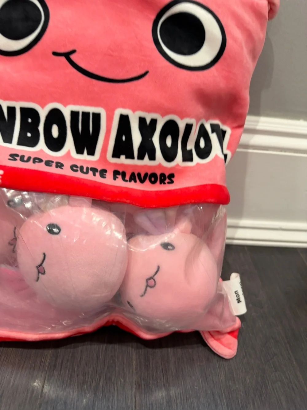 REFAHB Rainbow Axolotl Plush Toy 3 Removable Salamanders Stuffed Plush Kawaii - Picture 4 of 11